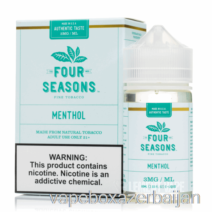 Vape Baku Menthol - Four Seasons - 60mL 12mg